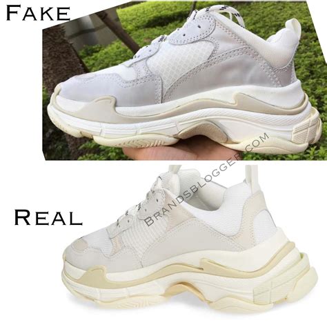 balenciaga triple s white fake